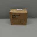 Yogurt Container Parfait Cups with Lids and Spoons, Cereal Cup On the Go, Plastic Airtight Snack Crunch Storage Container (2-Pack, Gray)