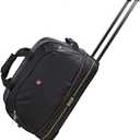 OIWAS Small Rolling Duffle Bag with Wheels, Travel 22 inch Carry On Luggage Unisex-Adult Short Term Trips Expandable 50L to 60L