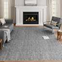 Eleisa 8x10 Area Rug, Farmhouse Home Decor Carpet, Grey