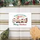 2 x Funny Naughty Butt Christmas Card for Him Her, Hilarious Holiday Greeting for Husband Wife Boyfriend Girlfriend, Unique Xmas Humor Card Gift for Men Women