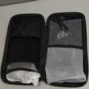 Samsers Foldable Keyboard and Mouse, Folding Bluetooth Keyboard Mouse Combo with Backlight, 2.4G + BT5.0 x 2, Full-Size Travel Keyboard & Portable Wireless Mouse for Windows/Android/iOS/Mac OS, Black (Elegant Black - Backlit)