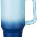 40 oz Insulated Tumbler – Insulated Tumbler with Handle - Enjoy Your Drinks in Style (Gradient Blue)