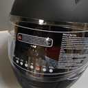 VCAN VX Lightweight Full Face Motorcycle Street Bike Helmet with Extra Tinted Visor, Coolmax Technology & OTG Ready, DOT Approved, Black Large