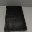 Acrylic Display Case for Figures Dustproof, Clear Display Box with Building Base, Collection Bricks Storage Blocks Aciton Figure Showcase(Black)