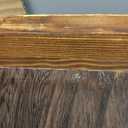 Wood Ottoman Tray, Large 24 Inches Square Rustic Brown Serving Tray