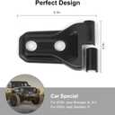 8PCS Door Hinge Cover Trim Accessories for 2018-2024 2025+ Jeep Wrangler JL JLU 2020-2024 2025+ Jeep Gladiator JT (Matt Black)