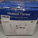 SNUGSUN Heated Throw Blanket Faux Fur & Sherpa, Safe Electric Blanket ETL & FCC Certified, Soft Warm 6 Heating Levels & 4 Hours Auto-Off, Machine Washable, 50"x60" Dark Brown