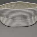 Cute Woven Easter Basket with Handle, Baskets for Gifts Empty, Present Containers for Raffle Baby Shower Burr Basket, Decorative Organizer Box for Storage Baby Toy, 13" D x 8" W x 6" H