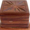 Secret Box Brainteaser Puzzle Case Trick Opening Storage Organizer Unique Artisan Gifts for Her, Girlfriend, Men