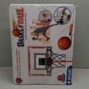 Upgrade Basketball Hoop for Kids with Stand, Adjustable Height 3.5ft to 6.2ft Basketball Hoop with Electronic Scoreboard LED Lights, Indoor Outdoor Backyard Sport Game Gifts Toys for 3 4 5 6 7 8