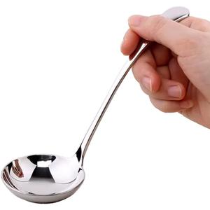 7.9-Inch Silver Small Ladle, Premium 18/10 Stainless Steel,Pack of 2,Ideal for Serving Gravy, Sauce, Soup