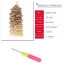GoGo Curl Crochet hair 10inch Water Wave Crochet hair Ombre Synthetic Bohemian Crochet Braid Deep Wave Braiding hair Extensions (27/613, 10inch)