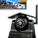 1080P Magnetic Wireless Reversing Camera, Solar Charging Dash cam 10000mAh Rechargeable Battery, Magnetic Mount, App Control WiFi Car Backup Camera,Easy Installation, for RV, Trailer, Truck