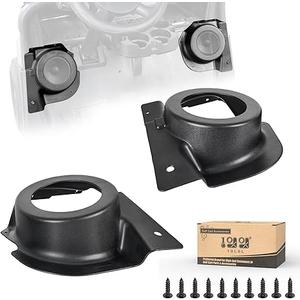 10L0L Golf Cart Speaker Pods for E-Z-Go RXV 2008+, Set of 2, Black ABS Material, Waterproof Golf Cart Audio Accessories, Easy Installation, Enhanced Sound Quality