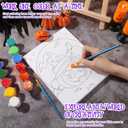 Cindeer 6 Packs 8 x 10 Inches Halloween Pre Drawn Canvas for Adult Framed Pumpkin Witch Bundle Stretched Painting Canvas DIY Halloween Acrylic Pouring and Oil Painting Party Favor(Normal)