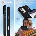 Compatible with iPhone 16 Plus Case 6.7'' with Magnetic Ring Stand [Military Drop Protection][Compatible with MagSafe] Shockproof 16 Plus Phone Case for Men Wowen,Black