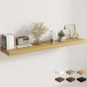 Fun Memories 12 Inch Deep Floating Shelves, 67 Inch Long Extra Large Floating Shelves for Home & Office, Wall Shelves with Invisible Bracket, Oak, Set of 1, 12"D x67"L - 1P