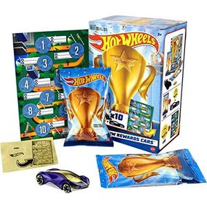 Hot Wheels Toy Car, HW Rewards Individually Wrapped 1:64 Scale Vehicle with Gold Sticker (Styles May Vary)