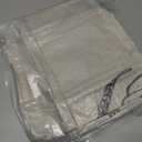 2 x 2 Pack Linen Bread Bag for Homemade Bread Container - Plastic Lined, 19.7 x 13.7 Inch Unbleached & Reusable Bread Storage for Bakery Baguette Picnic Wedding Wrapping Camping