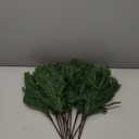 12 Pcs Artificial Norfolk Pine Branches, Norfolk Pine Artificial Pine Stems DIY Crafts Faux Christmas Greenary Norfolk Pine Branches for Xmas Wreath Garland Home Decor (12)