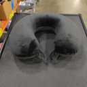 SAIREIDER Travel Pillow 100% Pure Memory Foam Travel Neck Pillow, Airplane Pillow for Traveling、Car、Home、Office，Washable Cover（Black）