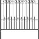 5.5 x 5 ft. Prague Style Iron Ornamental Fence