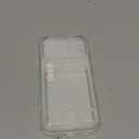 Petocase for iPhone 17 Pro Wallet Case Card Holder Slot Ultra Slim Fit Flexible TPU Gel Rubber Soft Skin Silicone Protective Phone Case Cover for Apple iPhone 17 Pro 6.3 inch Crystal Clear