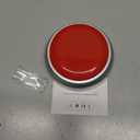 Cover 30 Seconds Answer Buzzers Recordable Talking Button Easy Button Record Button Toy Gift Answer Buzzers (RED+Silver)