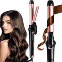 Automatic Curling Iron, Rotating Curling Iron 1 Inch, Anti-Scald Ceramic Hair curlers for Long Lasting Waves, Curling Spinning Wand Adjustable Temp 284- 428F, Dual Voltage