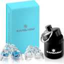 Eargasm High Fidelity Blue Earplugs for Concerts, Festivals, Musicians, DJs, Night-Life, Motorcycle Hearing Protection - Reusable Ear Plugs for High Fidelity Noise Reduction up to 21 dB