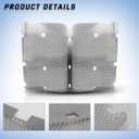Chrome Front Hood Radiator Replacement Grille Bug Screen fit for 2013-2022 Peterbilt 579