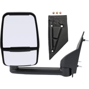 JDMSPEED Driver Side View Mirror Compatible with 2003-2017 for Chevy Express 1500/2500/3500 2003-2017 for GMC Savana 1500/2500/3500 Manual Adjustment Fold Non-Heated GM1320426 (Driver Side View)