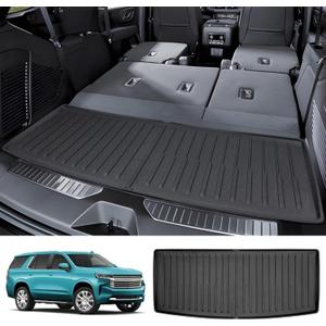 Rear Cargo Mat for 2022-2025 Chevy Tahoe/GMC Yukon Trunk Liner All Weather Protector Trunk Mat for 2022 2023 2024 2025 Chevrolet Tahoe/GMC Yukon Accessories