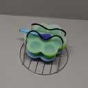 Silicone Egg Bites Mold Set of 4, Steamer Rack with Heat resistant Handle and Spoon,Reusable Sous Vide Egg Poacher with Lid Fits Instant Pot 5,6,8 qt Pressure Cooker (6.3 x 1.6 (in))