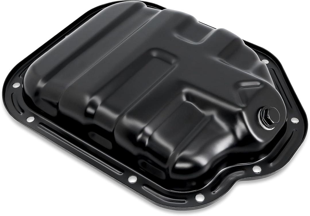Lower Engine Oil Pan Sump with Drain Plug Compatible with Infiniti G35 2003-2007, FX35 2003-2008, M35 2006-2008, RWD V6 3.5L Petrol & Nissan 350Z 2003-2006, V6 3.5L Petrol, Replaces 111104P110