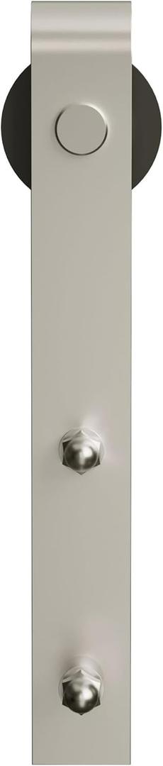 Miseno MBDH0005X60 60" Bent Strap Barn Door Hardware Kit - Satin Nickel