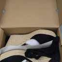 Womens Espadrilles Wedges Sandals Heels Open Toe Tie Lace Up Platform Ankle Strap Summer Dress Shoes (9.5, Black)