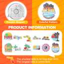 Konohan 12 Pcs Florida Magnets for Refrigerator Metal USA Fridge Magnet Magnetic Florida Souvenirs Gifts USA State Magnetic Refrigerator Stickers, Coconut Tree, Map