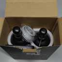 Amber Glass Hand and Dish Soap Dispenser Set by Brighter Barns - Kitchen Soap Dispenser Set with Tray - Bamboo Pump Bottles for Kitchen Sink - Modern Home Decor, Neutral Decor for Airbnb, Gift (Amber)