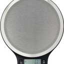 Amazon Basics Digital Kitchen Scale with LCD Display, Batteries Included, Weighs up to 11 pounds, Black and Stainless Steel
