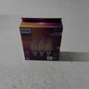 Philips LED 60W BA11 E12 Base 3-Pack Ultra Definition Soft White (2700K) 500 Lumen (5W = 60W) Dimmable Flicker-Free Candelabra Light Bulbs
