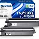 TN229XL Black Toner Cartridges for Brother TN229XL Toner Cartridges Brother MFC-l3780CDW BK Work for MFC-L3780CDW HL-L3280CDW MFC-L3720CDW HL-L3220CDW HL-L3300CDW (TN 229XL BK Pack of 2)