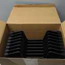 Fainne 8 Pcs Stackable Paper Trays Organizer for Desk 8 Layer Stackable Letter Trays Plastic File Organizer Tray and Stacking Supports for File Storage, 13 x 10 x 2.76'' (Black)