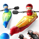 SYMA RC Boats 2 Pack for Kids 8-12, Remote Control Kayaks with 3 Magnetic Balls, 40 Mins Playtime (1 Battery), LED Lights, Perfect Water Toys for Pool, Water Table and Bathtub