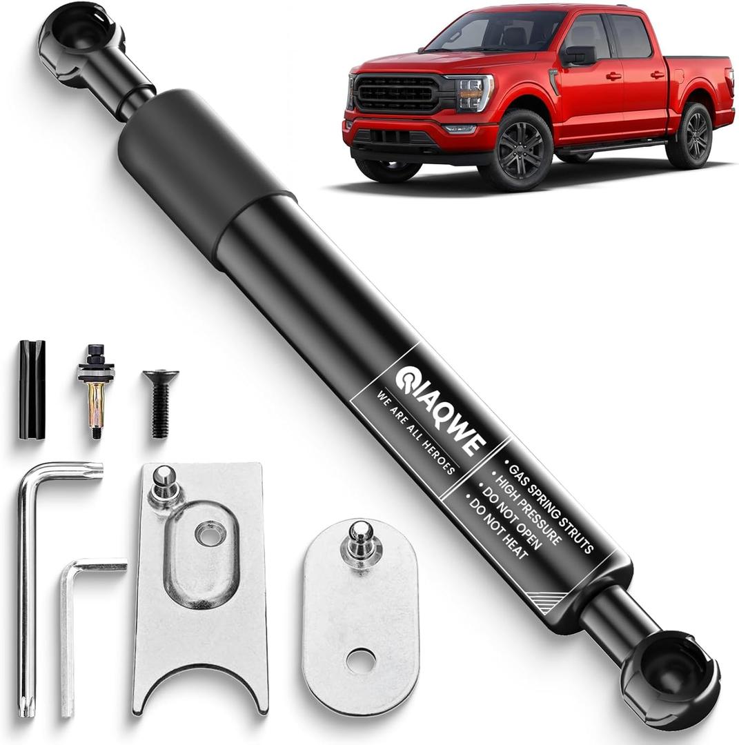 IAQWE 43301 Truck Tailgate Assist Shock Kit for Dodge Ram 1500 2009-2012 2500 3500 2010-2012, Ram 1500 2013-2018 Classic 2019-2024 2500 3500 2013-2024 Slow Drop Tail Gate Accessories Damper Strut (Black)