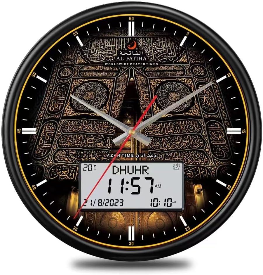 Azan Clock, LED Muslim Prayer Clock, Athan Wall Clock, Home/Office/Mosque Digital Azan Clock Home Decor White LED