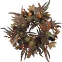 Nearly Natural 28in. Autumn Pumpkin Wreath