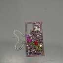 4youcase for Samsung Galaxy S24 Ultra Bling Diamond Case with Strap, 3D Luxury Sparkle Glitter Crystal Rhinestone Butterfly Rose Flower Diamond Wristband Bracelet Case Cover for Girls Women