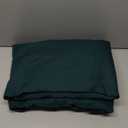 Love's cabin King Size Comforter Set Dark Green, 7 Pieces King Bed in a Bag, All Season Bedding Sets with 1 Comforter, 1 Flat Sheet, 1 Fitted Sheet, 2 Pillowcase and 2 Pillow Sham