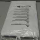 H.VERSAILTEX Linen Blackout Curtains 45 Inches Long 100% Blackout Thermal Insulated Textured Linen Look Curtain Draperies Anti-Rust Grommet, Energy Saving with White Liner, 2 Panels, Bright White